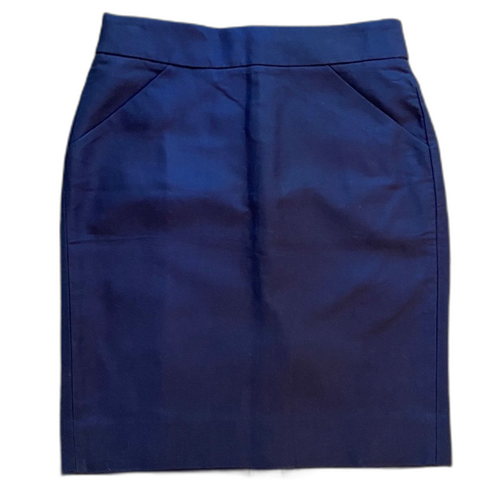 J. Crew Navy Pencil Skirt, new without tags sz 2